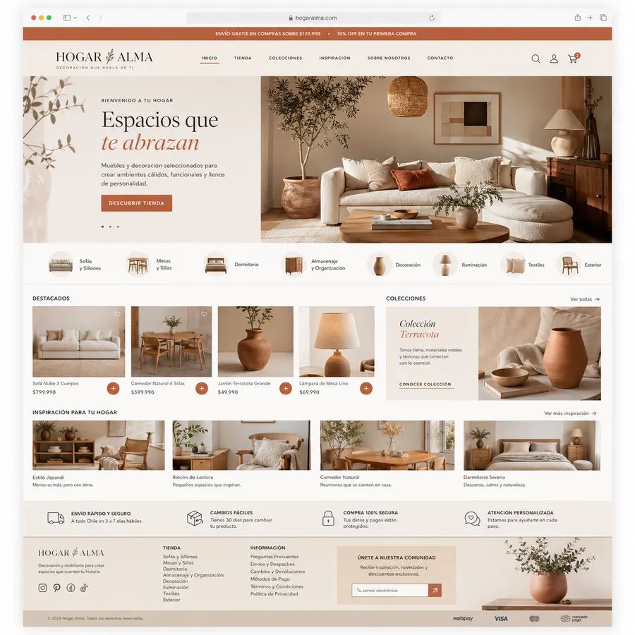 Hogar Alma — e-commerce