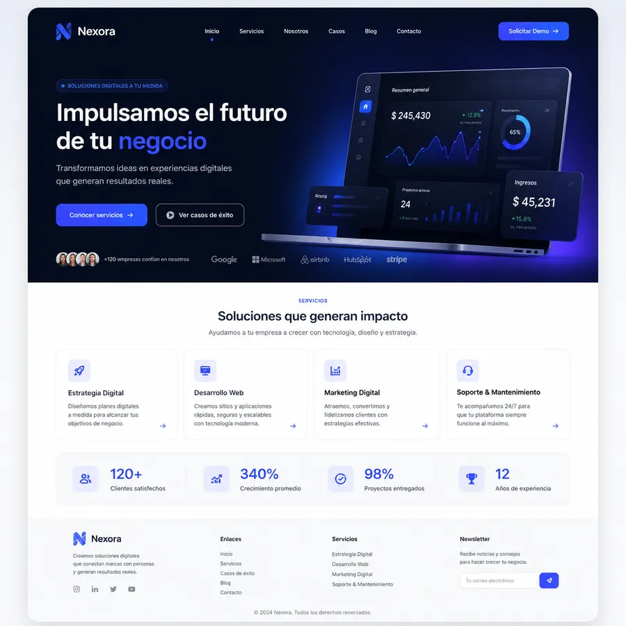 Nexora — diseño web